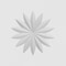 Ekena Millwork Standard Sedgwick Flower Rosette With Square Edge, 5"W x 5"H x 1"P ROSP050X050X100SDG09 - alternate 4